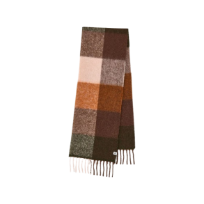 Becksndergaard - Checkavanna Scarf, Hot Fudge Brown