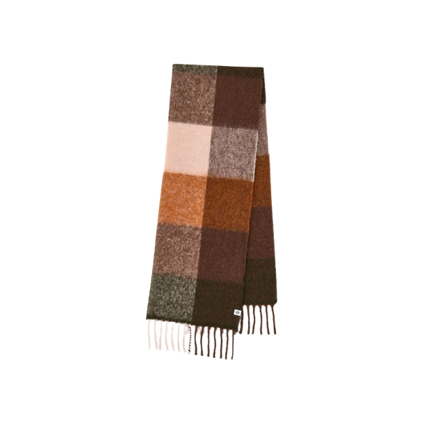 Becksndergaard - Checkavanna Scarf, Hot Fudge Brown