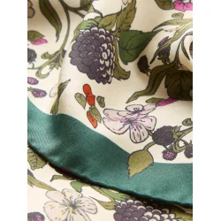 Becksndergaard - Autumn Blackberry Sia Scarf, Birch White