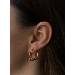 Pico - Basic Medium Hoops, Guld