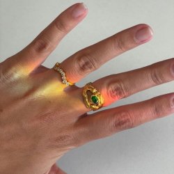 Stine A - Midnight Sparkle Ring 