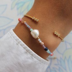 Stine A - Six Big Dots Bracelet Silver