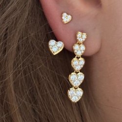 Stine A - J'Adore Earring, Forgyldt
