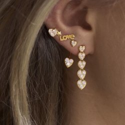 Stine A - J'Adore Earring, Forgyldt
