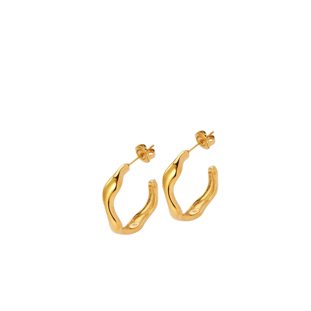 Sistie 2nd - Wavy Creol reringe, Guld