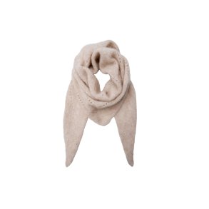 Black Colour - Bcdell knitted mini scarf, Natural