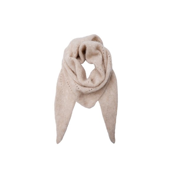 Black Colour - Bcdell knitted mini scarf, Natural