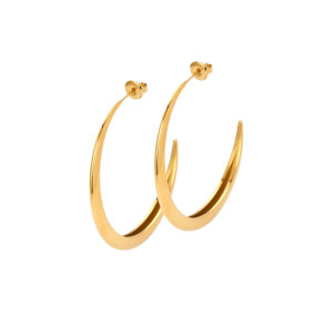 Sistie 2nd - Lux Creoler reringe, Large, Guld