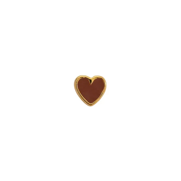 Stine A - Petit Love Heart restik, Mocha Brun