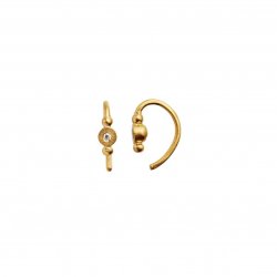 Stine A - Petit Bon-bon White Zircon Earring Gold