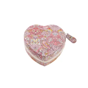 Bon Dep - Jewelry box heart Liberty Strawberry pink