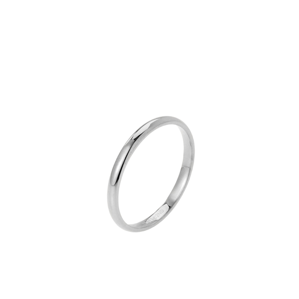 Sistie 2nd - Smal Circle Ring, Slv