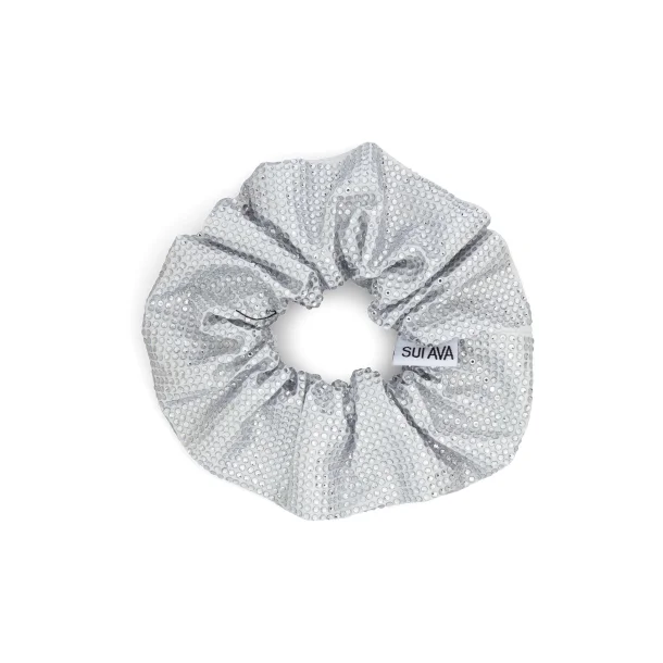 Sui Ava - Kelly Crystal Scrunchie, Clear Crystal