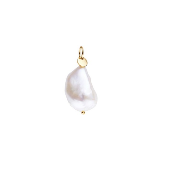 Stine A - Baroque Pearl Pendant Gold