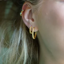 byBiehl - Seashell Hoops Large, Forgyldt