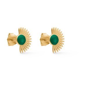 Enamel - Soleil Stud, Petrol Green