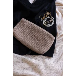 By Lohn - Petra Strikket Clutch, Tiger Melange