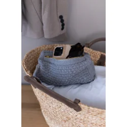 By Lohn - Petra Strikket Clutch, Grey Melange