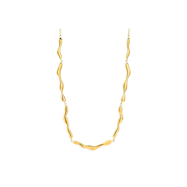 Sistie 2nd - Wavy Halskde, Guld