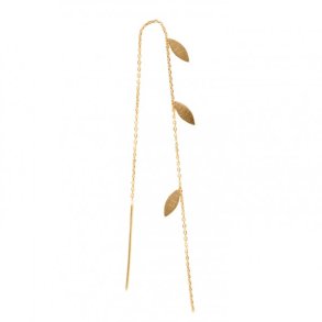 Stine A - Three Leaves Earring Gold