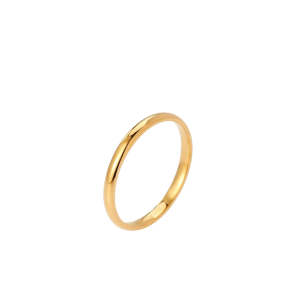 Sistie 2nd - Smal Circle Ring, Guld