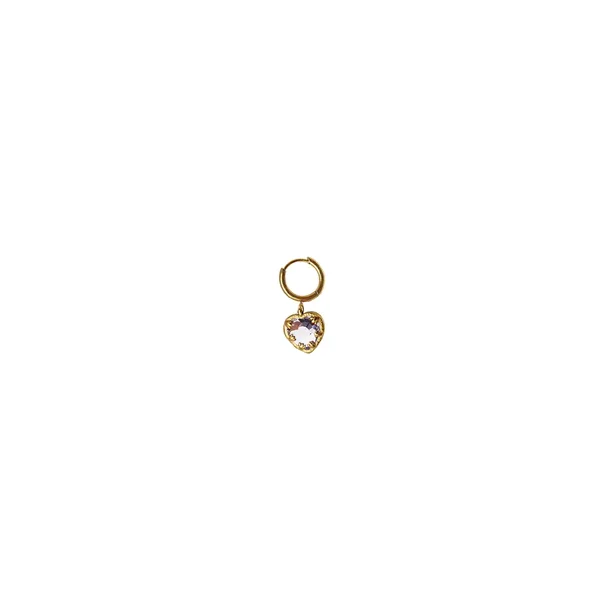 WOS - Veja Crystal Clear Earrings, Gold