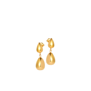 Sistie 2nd - Drops reringe, Small, Guld