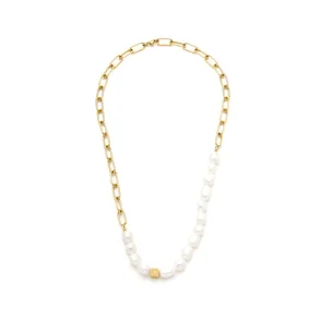 Samie - Halskde med perler Forgyldt