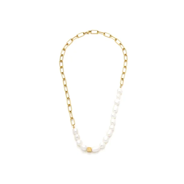 Samie - Halskde med perler Forgyldt