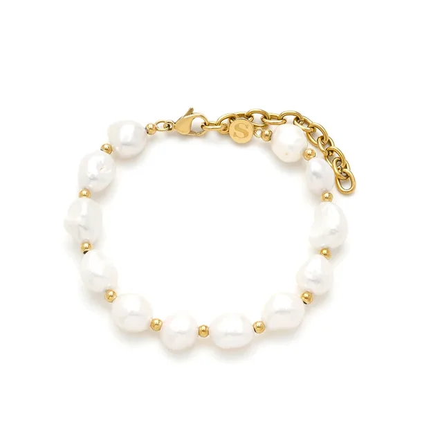 Samie - Perlearmbnd Forgyldt