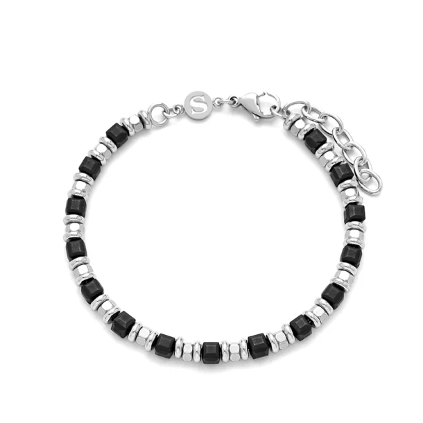 Samie - Armbnd med sorte perler