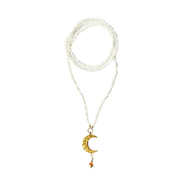 Izabel Camille x Mie Moltke - Halskde Rustfrit stl med Marmorperler