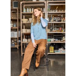 Black Colour - Bcdell ss cardigan, Lt. Blue