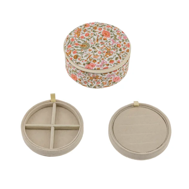 Bon Dep - Jewelry box round mw Liberty Imran Pink