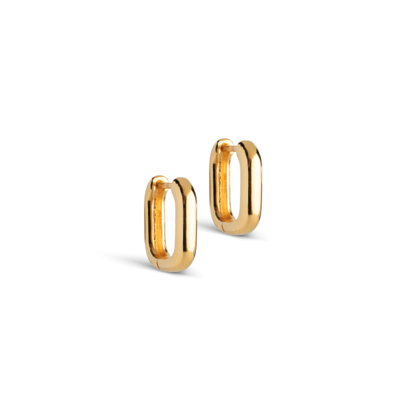 Enamel - Square Hoops, 15 mm