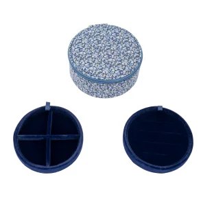 Bon Dep - Jewelry box round mw Liberty Pepper Blue