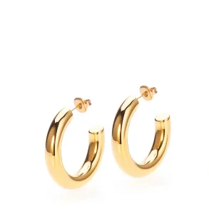 Sistie 2nd - Aura - Hoops Medium, Forgyldt