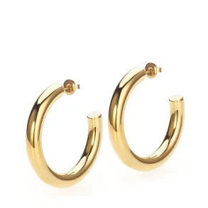 Sistie 2nd - Aura - Hoops Large, Forgyldt