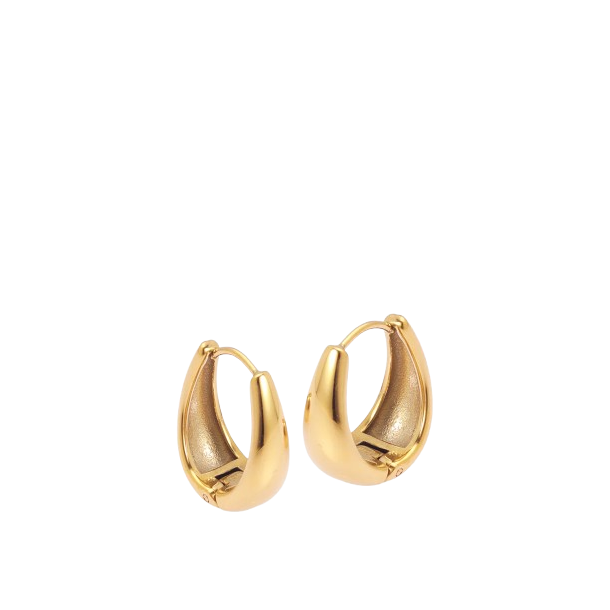 Sistie 2nd - Large Loops Creoler, Forgyldt