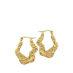 Sistie 2nd - Wavy �reringe, Forgyldt