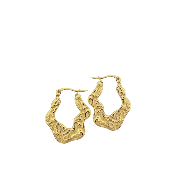 Sistie 2nd - Wavy �reringe, Forgyldt