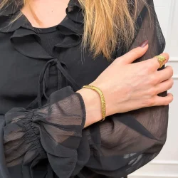 Sistie 2nd - Wavy Armb�nd, Forgyldt