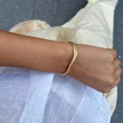 Sistie 2nd - Wavy Armb�nd, Forgyldt