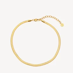 Sistie 2nd - Snake Armb�nd 3 mm, Forgyldt 